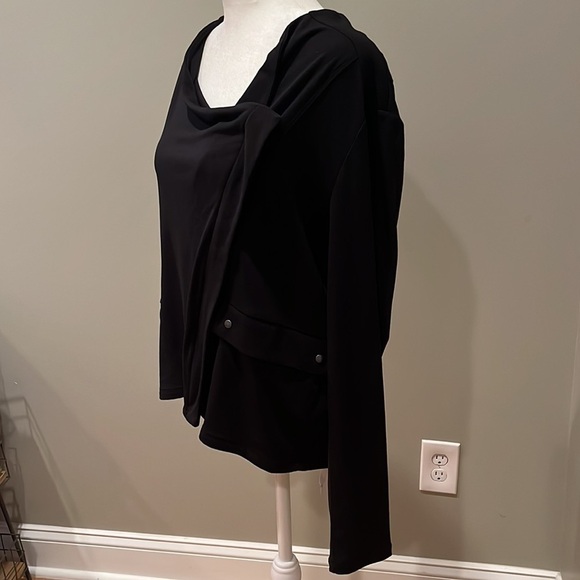 Jessica Simpson Black Side Zipper Jacket Size Large - Picture 3 of 8